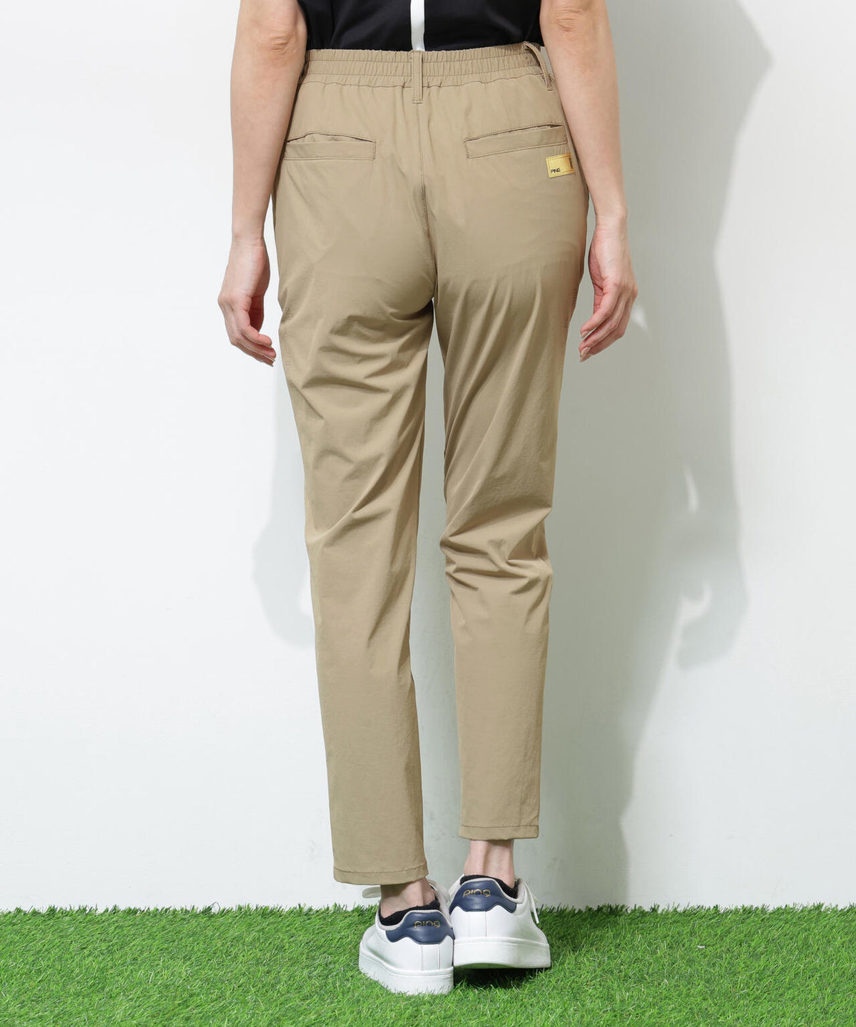 【PING APPAREL】【接触冷感・ストレッチ】テーパードパンツ <GOLD> (LADIES)