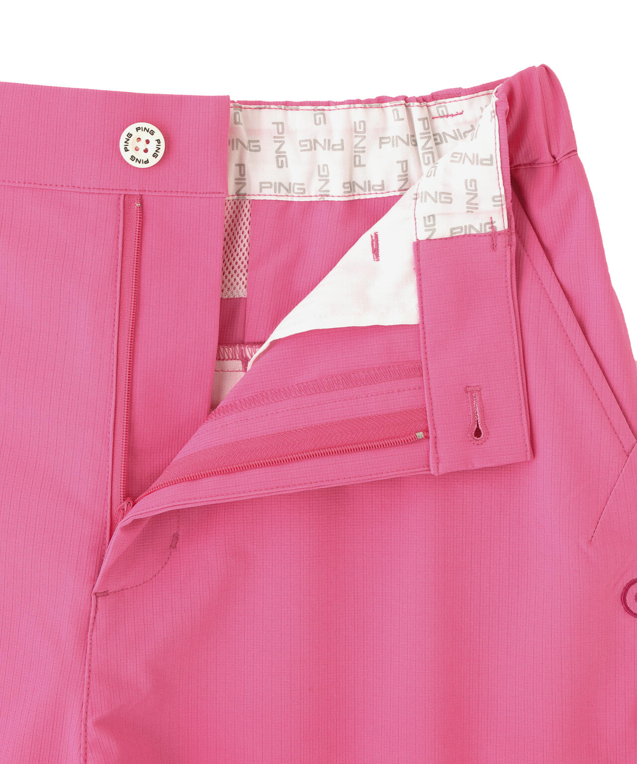 【PING APPAREL】全方向ストレッチドライタッチリップストップショートパンツ <GOLD> (LADIES)