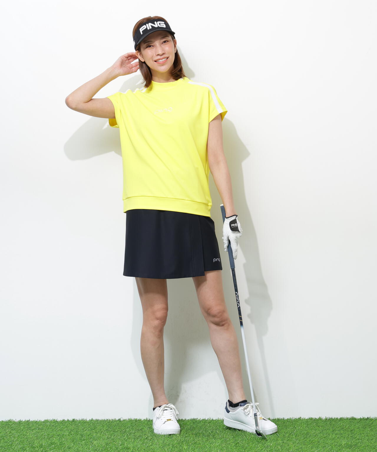 【PING APPAREL】ストレッチドビーショートパンツ <GOLD> (LADIES)