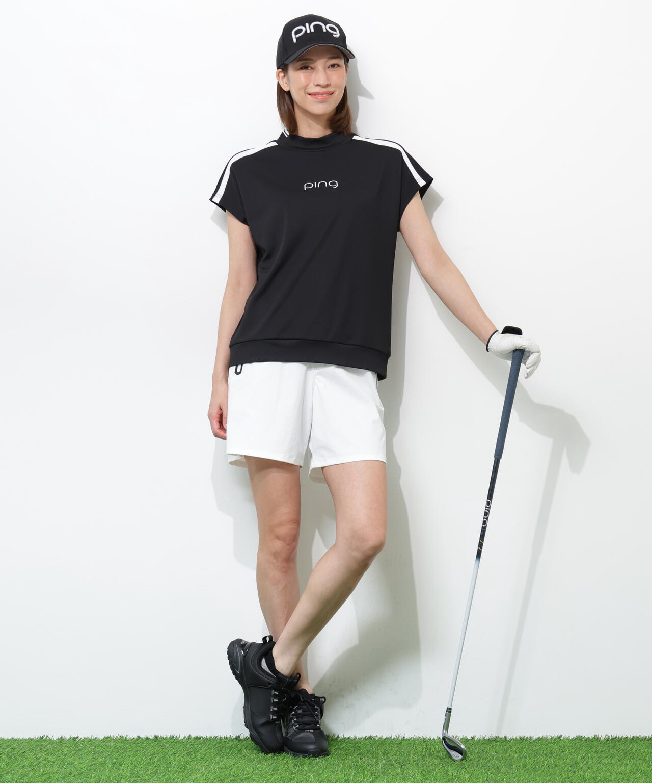 【PING APPAREL】【接触冷感・ストレッチ】ショートパンツ <GOLD> (LADIES)