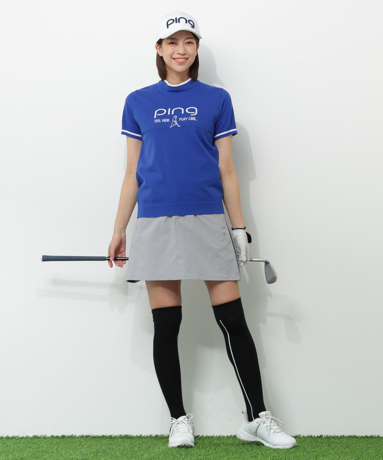 【PING APPAREL】全方向ストレッチパーテックスリミテッドスカート <GOLD> (LADIES)