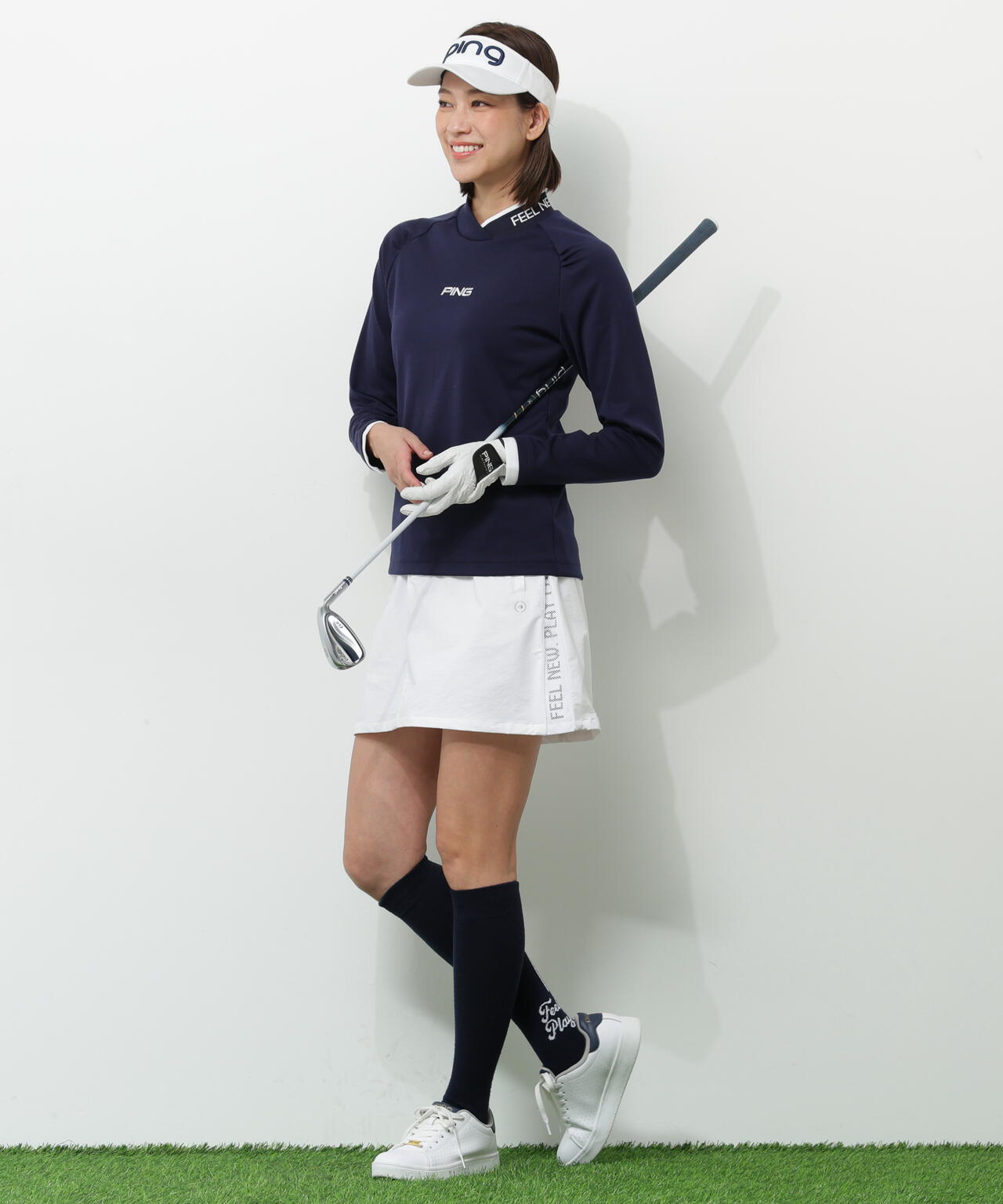 【PING APPAREL】全方向ストレッチパーテックスリミテッドスカート <GOLD> (LADIES)