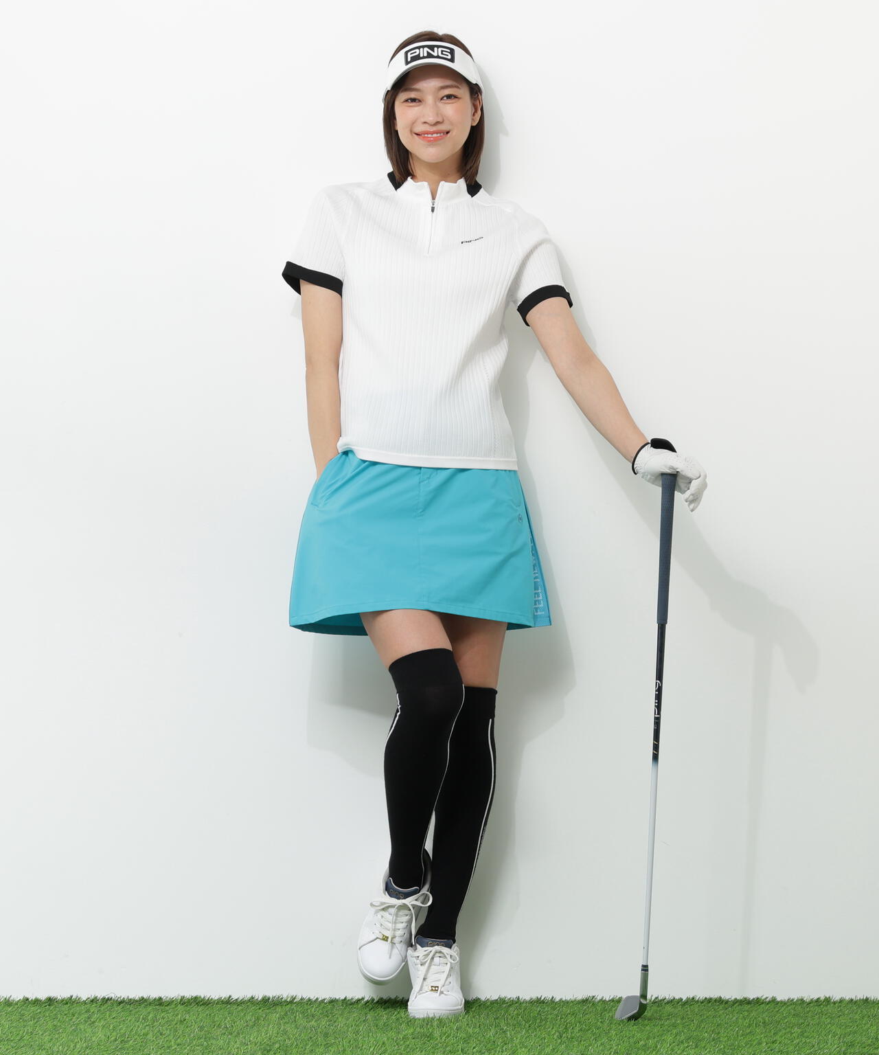 【PING APPAREL】全方向ストレッチパーテックスリミテッドスカート <GOLD> (LADIES)