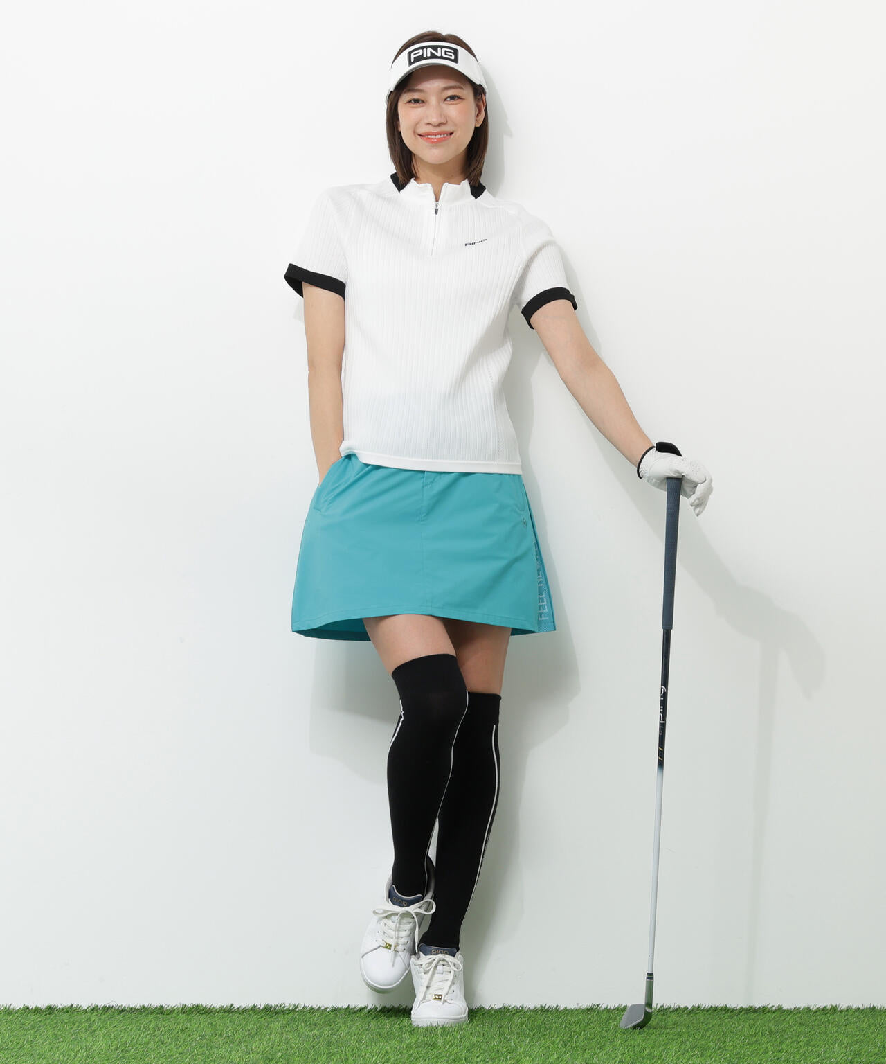 【PING APPAREL】全方向ストレッチパーテックスリミテッドスカート <GOLD> (LADIES)