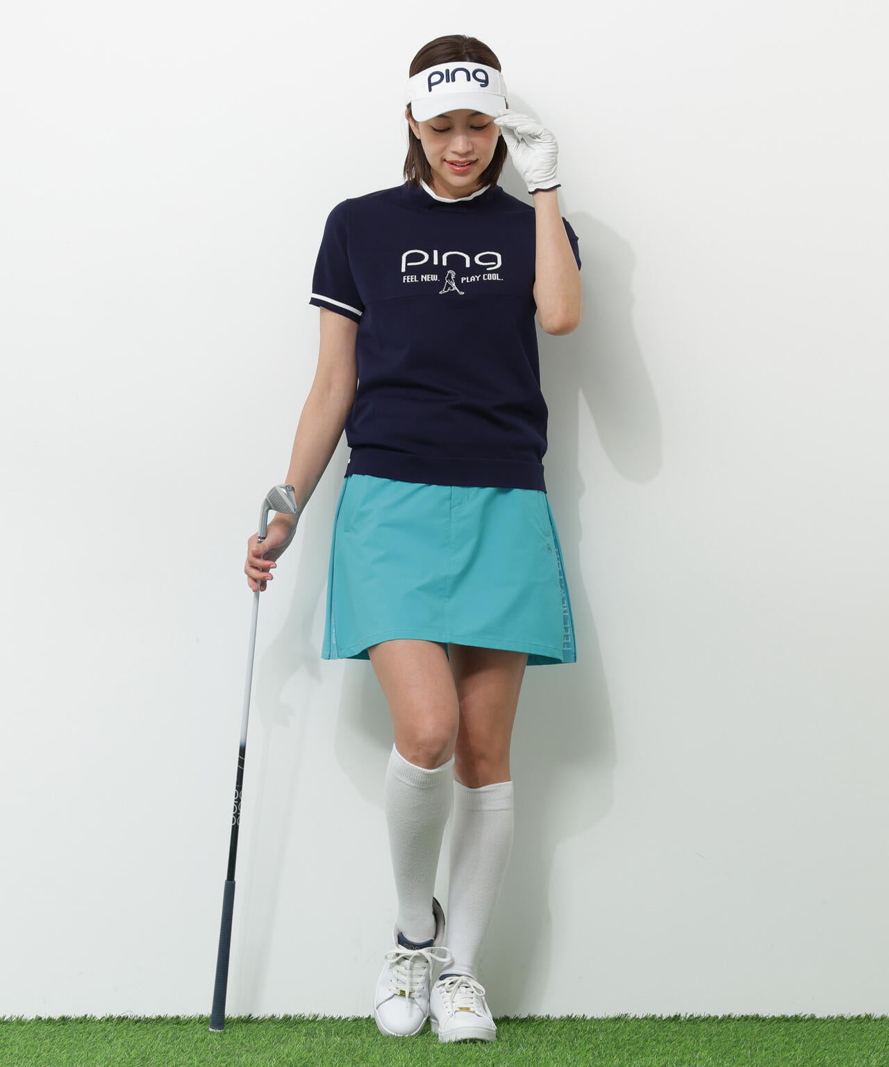 【PING APPAREL】全方向ストレッチパーテックスリミテッドスカート <GOLD> (LADIES)