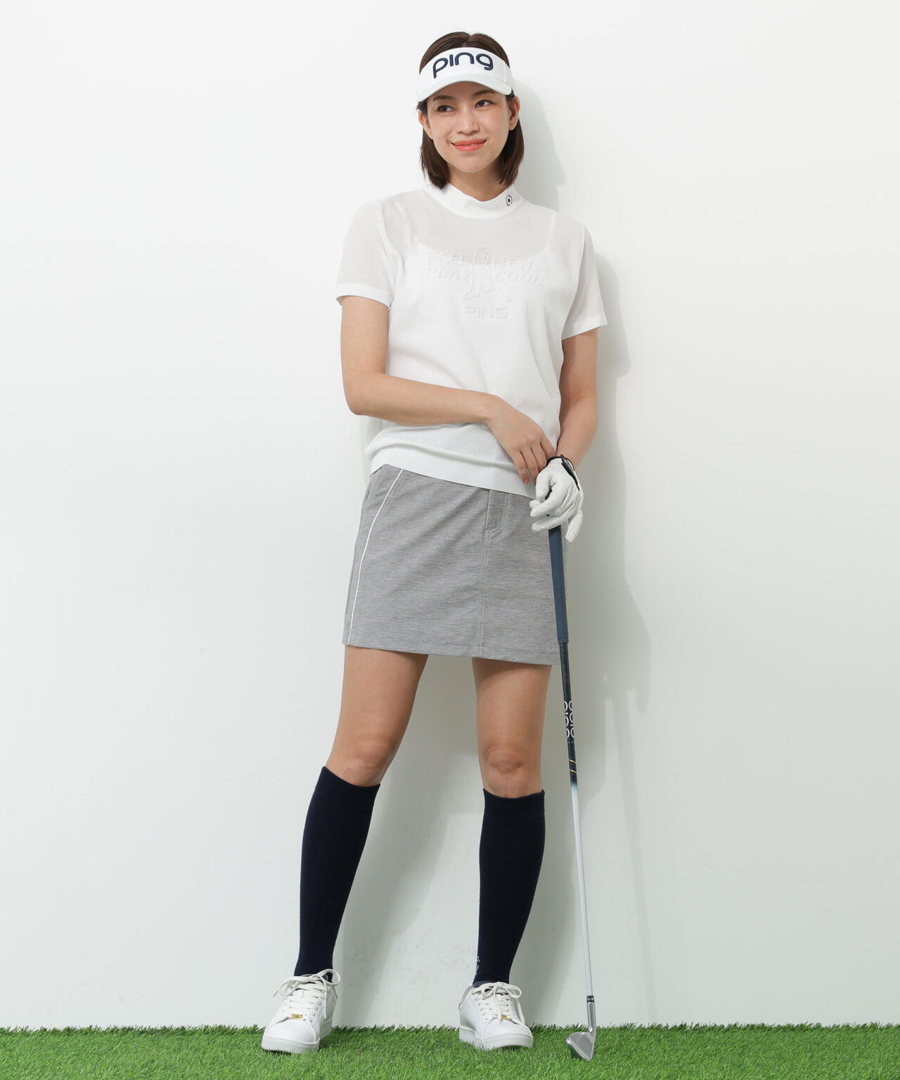 【PING APPAREL】全方向ストレッチツイル台形スカート <NATIVE> (LADIES)