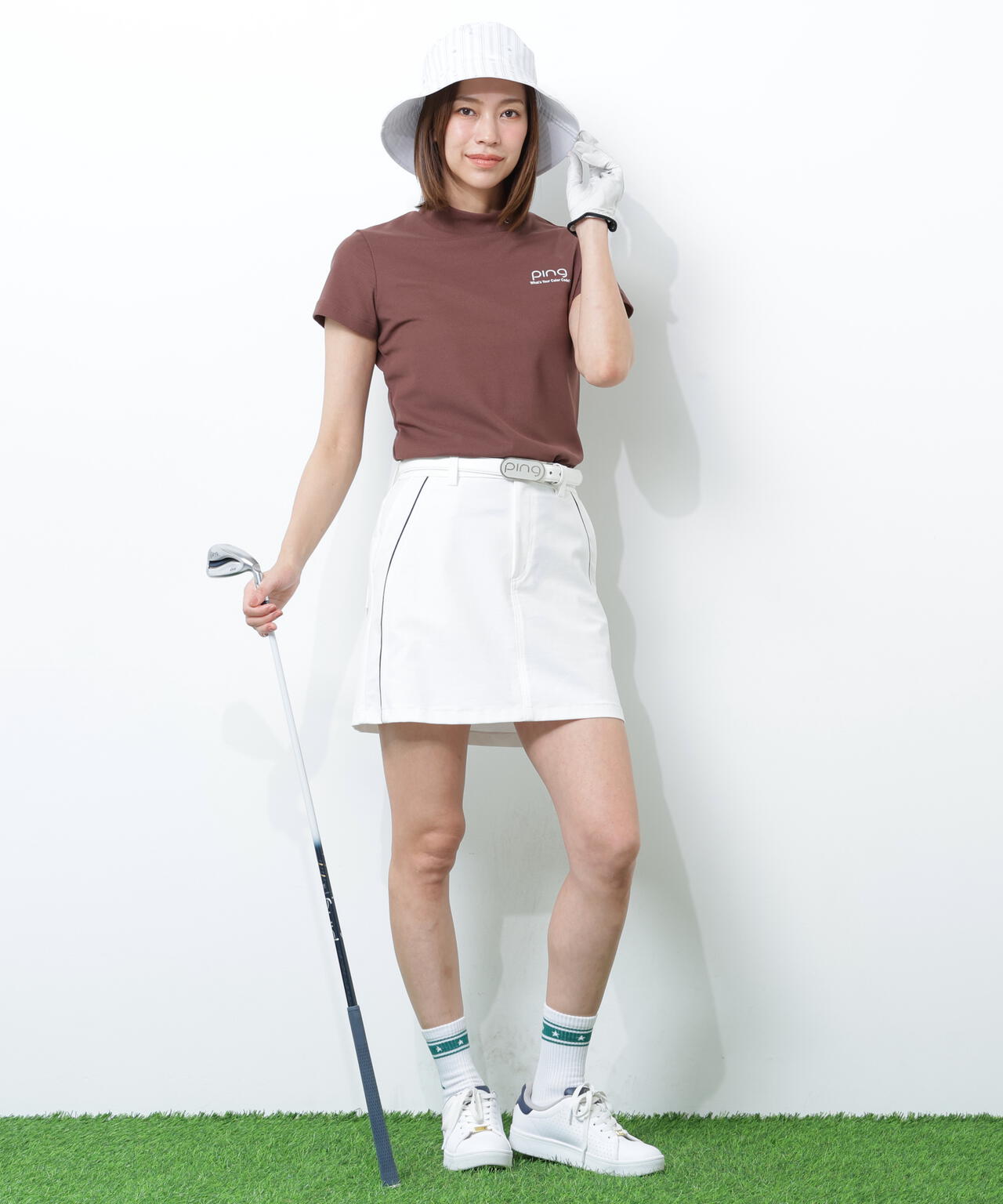 【PING APPAREL】全方向ストレッチツイル台形スカート <NATIVE> (LADIES)