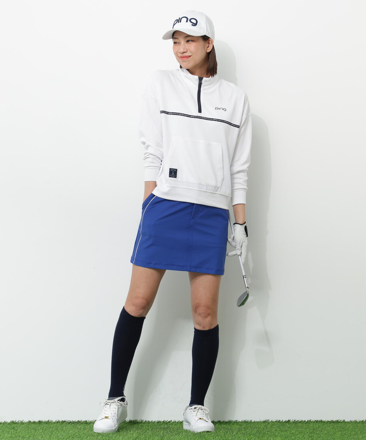 【PING APPAREL】全方向ストレッチツイル台形スカート <NATIVE> (LADIES)