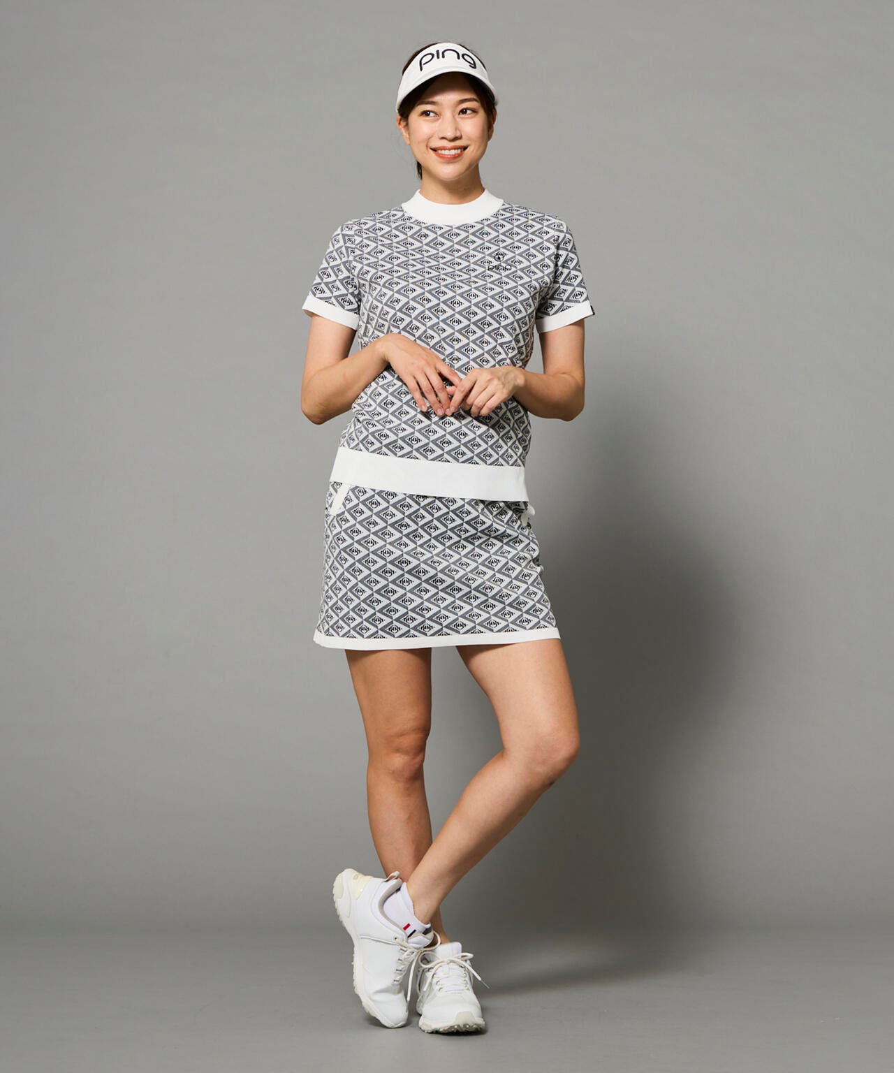 【PING APPAREL】AZモノグラムジャカードニットスカート <PERFORMANCE> (LADIES)