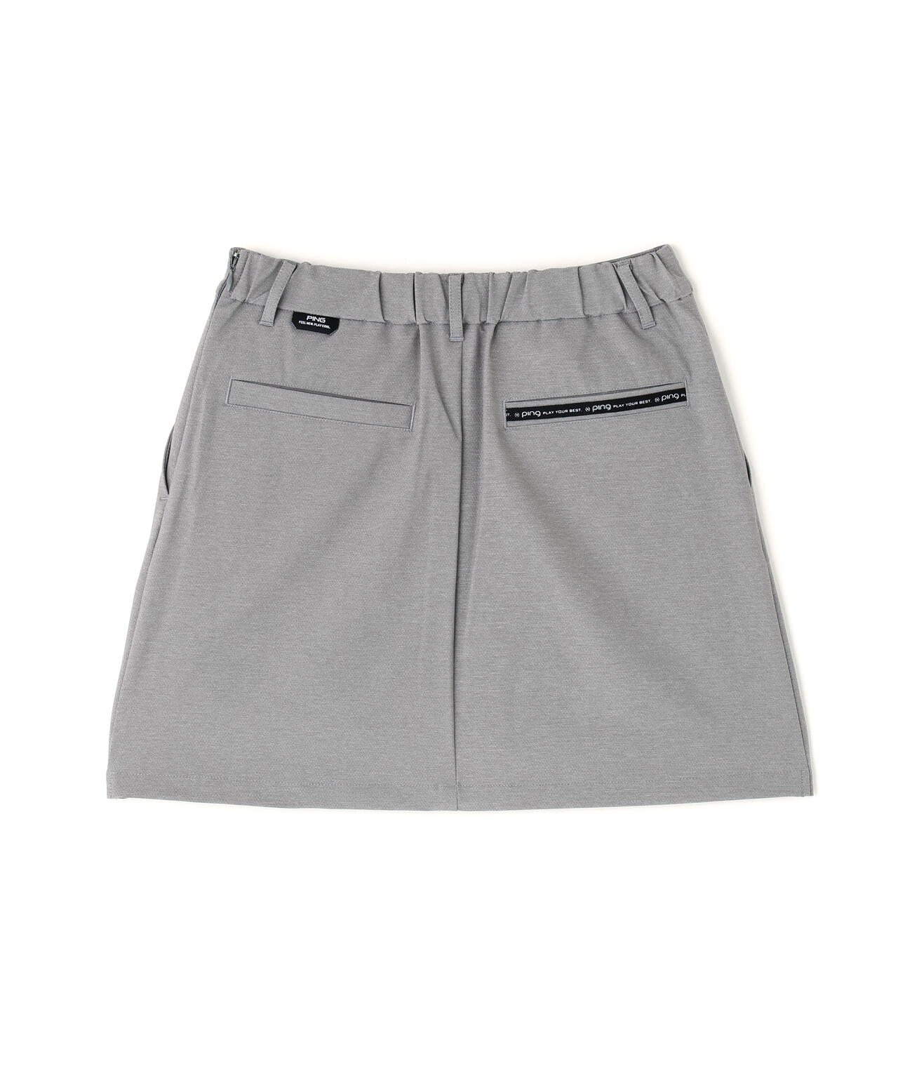 ストレッチドビーサイドプリーツスカート