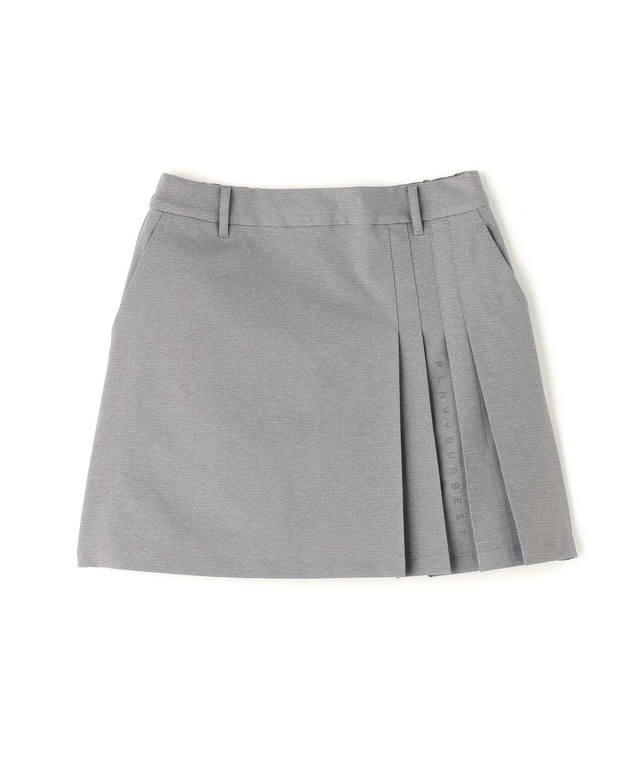 ストレッチドビーサイドプリーツスカート