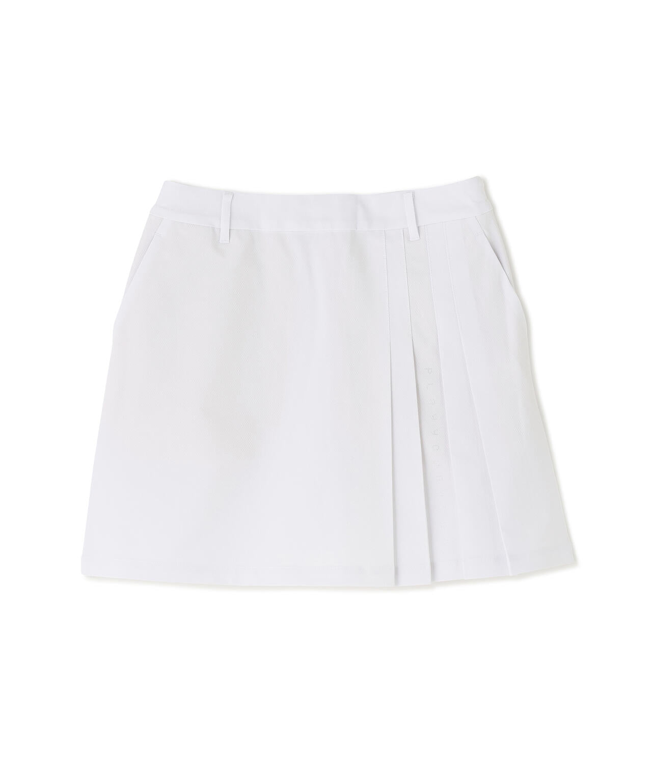 ストレッチドビーサイドプリーツスカート