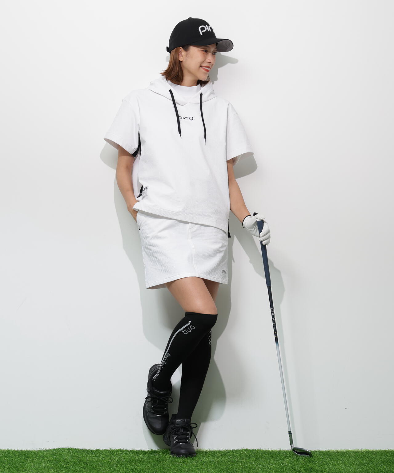 【PING APPAREL】全方向ストレッチ 緯二重スカート <GOLD> (LADIES)