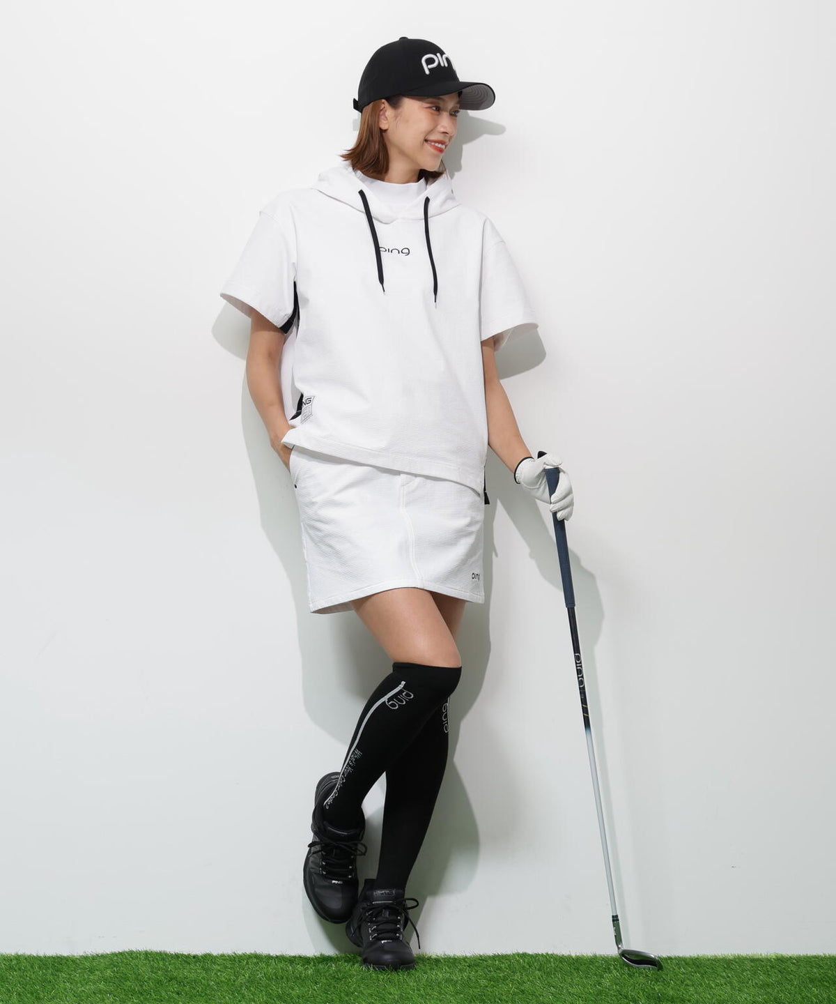 【PING APPAREL】全方向ストレッチ 緯二重スカート <GOLD> (LADIES)