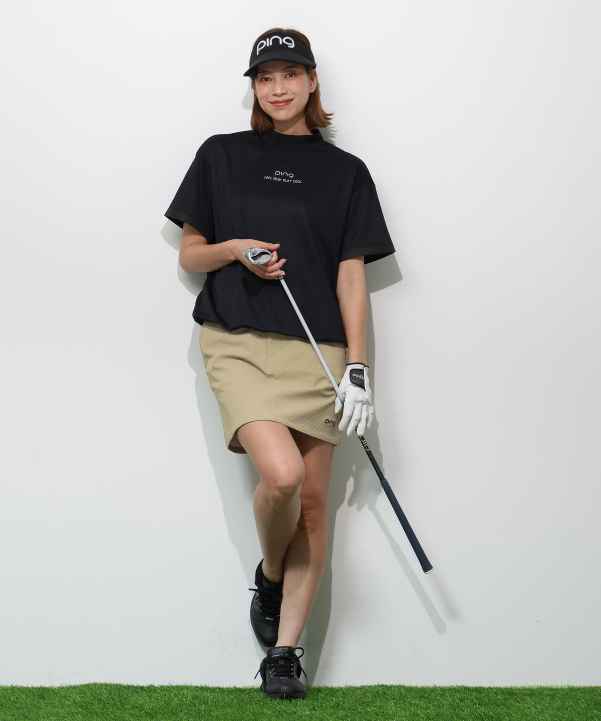 【PING APPAREL】全方向ストレッチ 緯二重スカート <GOLD> (LADIES)