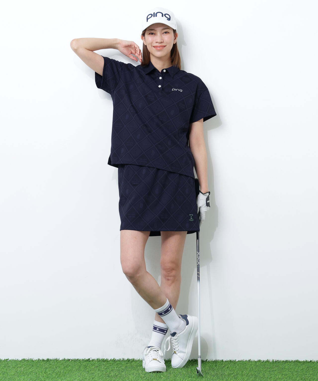 【PING APPAREL】全方向ストレッチMr.PINGジャガードスカート <NATIVE> (LADIES)