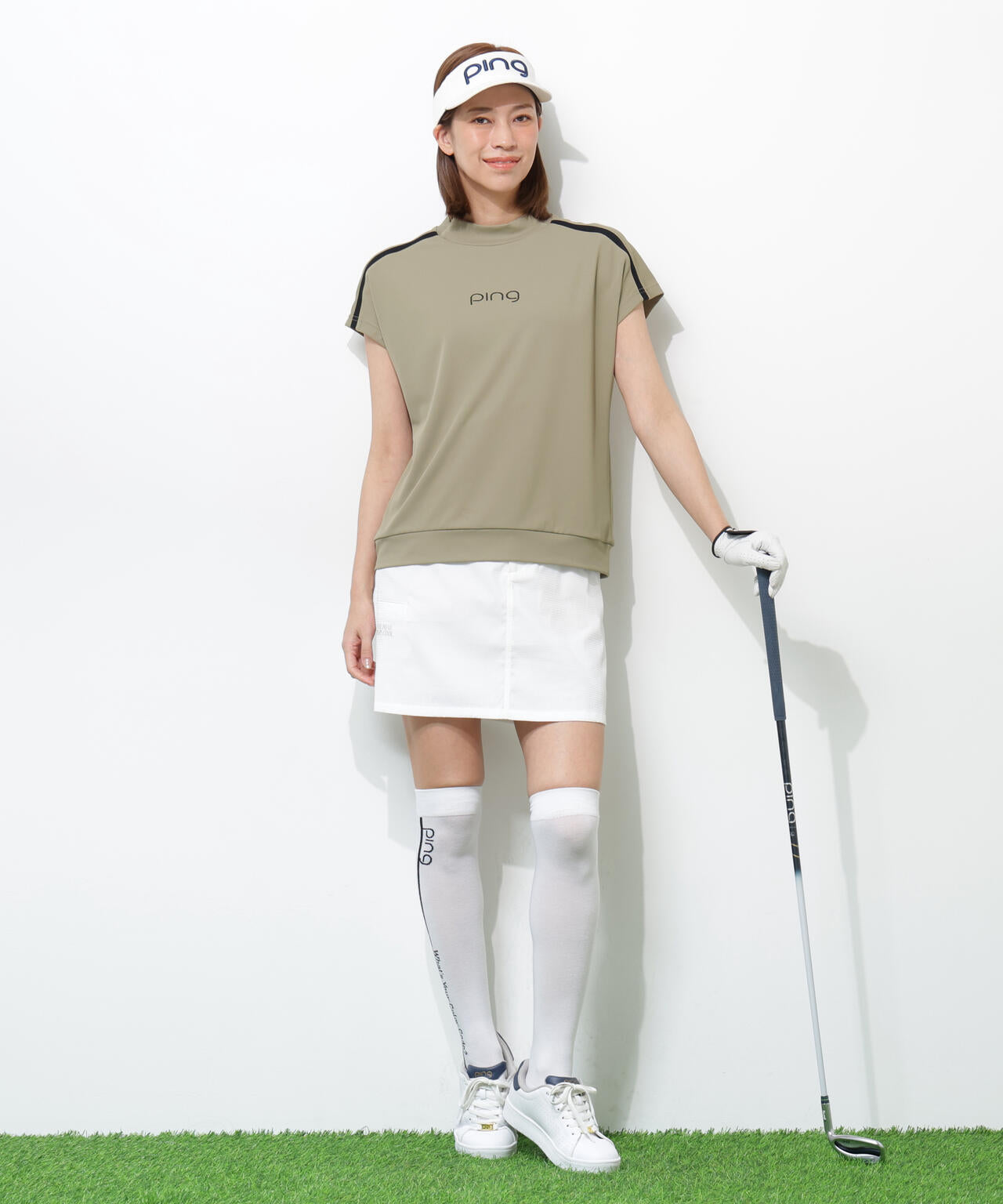 【PING APPAREL】【吸汗速乾・ストレッチ】サッカースカート <GOLD> (LADIES)