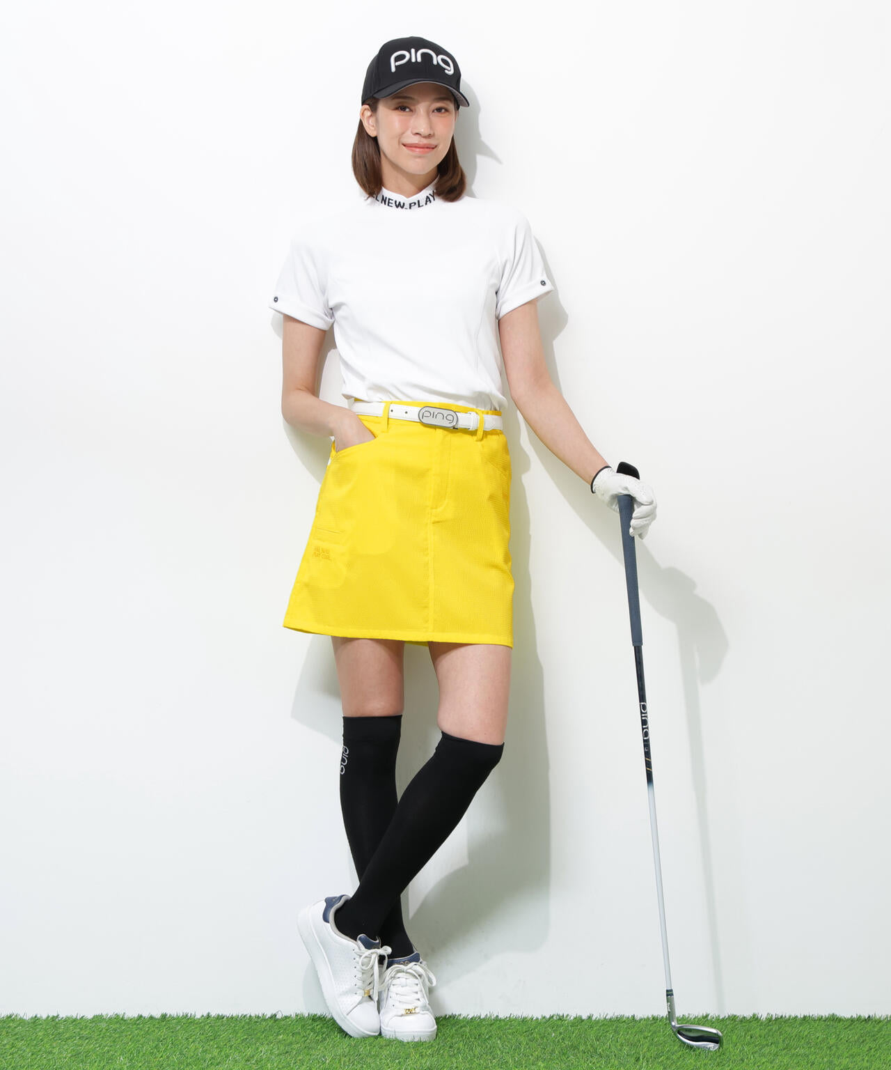 【PING APPAREL】【吸汗速乾・ストレッチ】サッカースカート <GOLD> (LADIES)