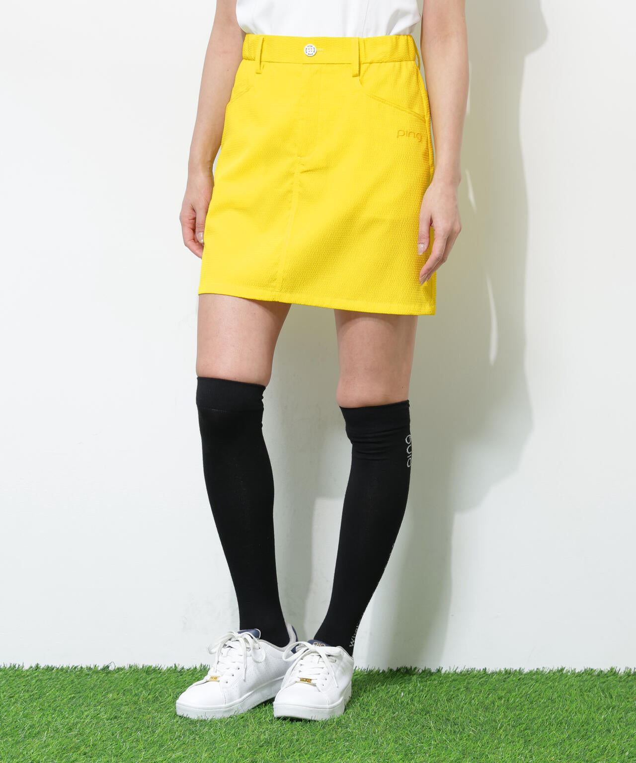 【PING APPAREL】【吸汗速乾・ストレッチ】サッカースカート <GOLD> (LADIES)