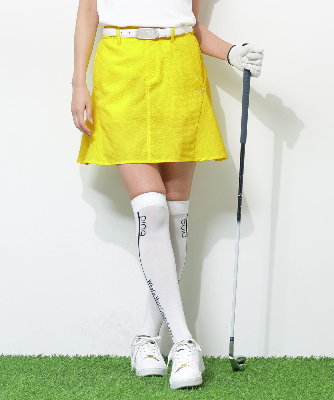 【PING APPAREL】全方向ストレッチサッカーフレアスカート <PERFORMANCE> (LADIES)