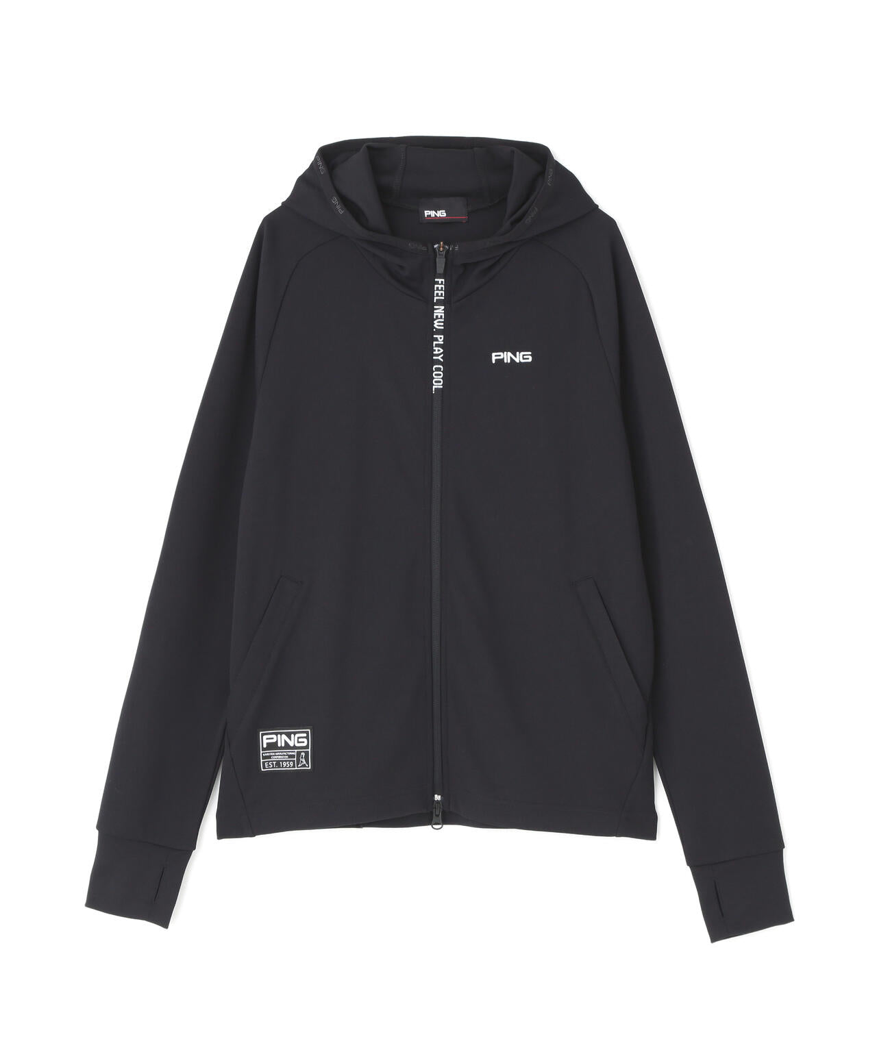 【PING APPAREL】【接触冷感・UVカット】フルジップカットソーフーディ <GOLD> (LADIES)