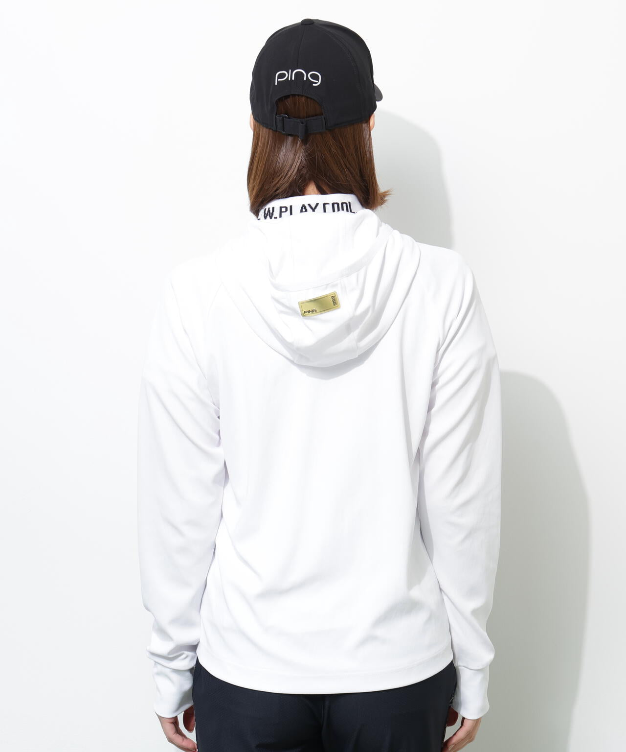 【PING APPAREL】【接触冷感・UVカット】フルジップカットソーフーディ <GOLD> (LADIES)