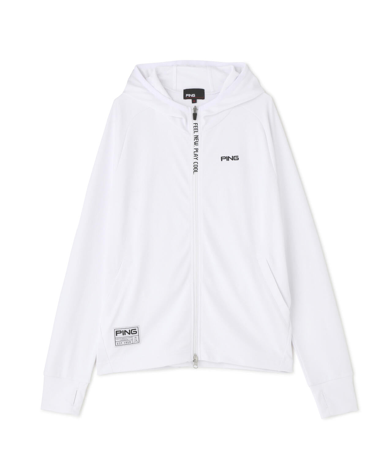【PING APPAREL】【接触冷感・UVカット】フルジップカットソーフーディ <GOLD> (LADIES)