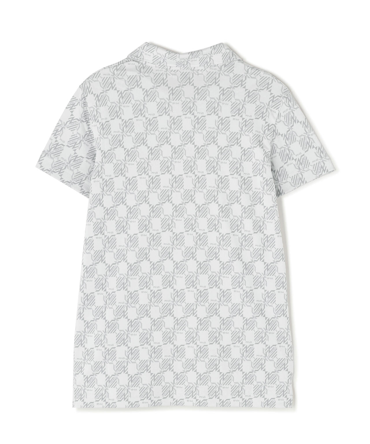 【PING APPAREL】AZモノグラムジャカードブロックロゴ半袖ポロシャツ <PERFORMANCE> (LADIES)