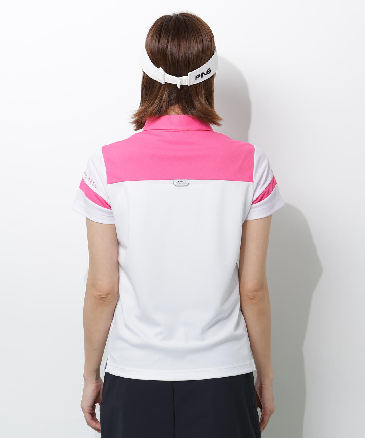 【PING APPAREL】エアロクルーカノコ半袖ポロシャツ <PERFORMANCE> (LADIES)