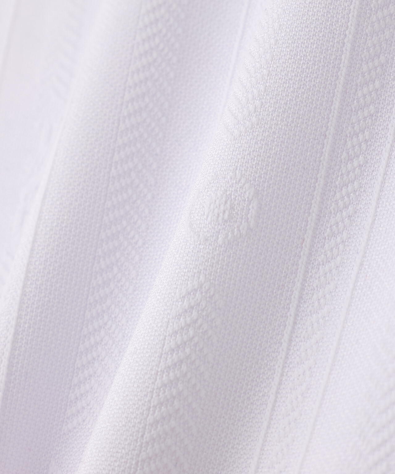 【PING APPAREL】凸凹ストライプジャガード半袖ボタンダウンシャツ <NATIVE> (LADIES)