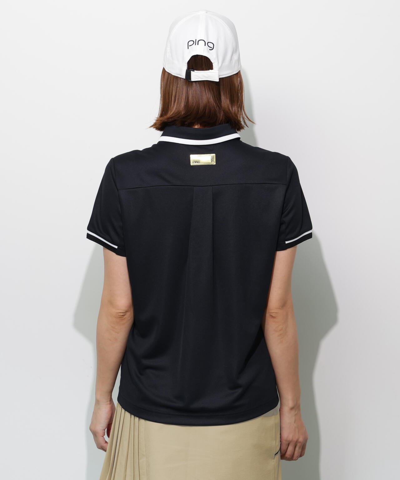 【PING APPAREL】サンベール×クールフローカノコ半袖ポロシャツ <GOLD> (LADIES)