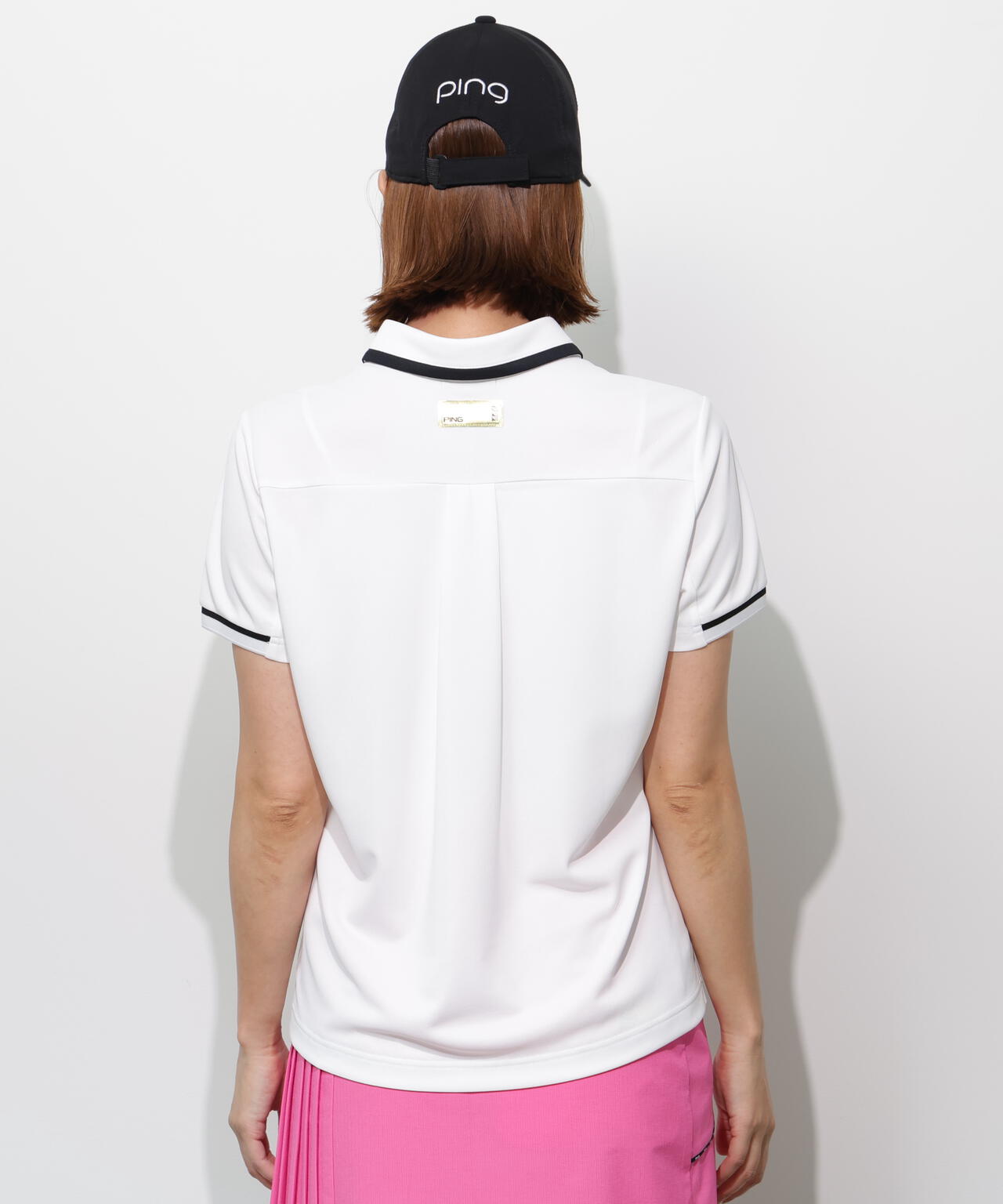 【PING APPAREL】サンベール×クールフローカノコ半袖ポロシャツ <GOLD> (LADIES)