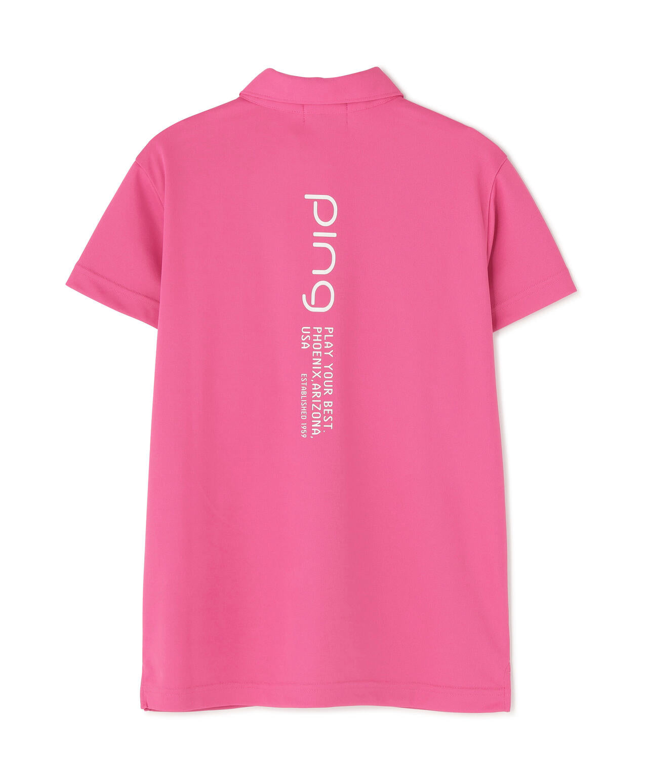 【PING APPAREL】サンベール×クールフローロゴリブ半袖ポロシャツ <PERFORMANCE> (LADIES)