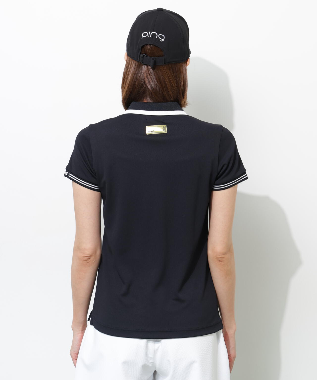 【PING APPAREL】【接触冷感・UVカット】スーパーシェルター06半袖ポロシャツ <GOLD> (LADIES)