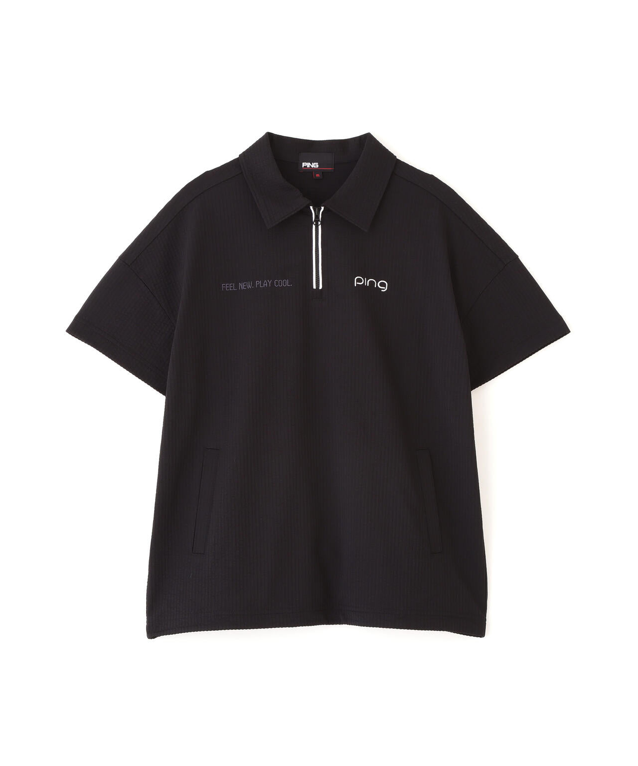 【PING APPAREL】PEサッカー半袖ポロシャツ <GOLD> (LADIES)