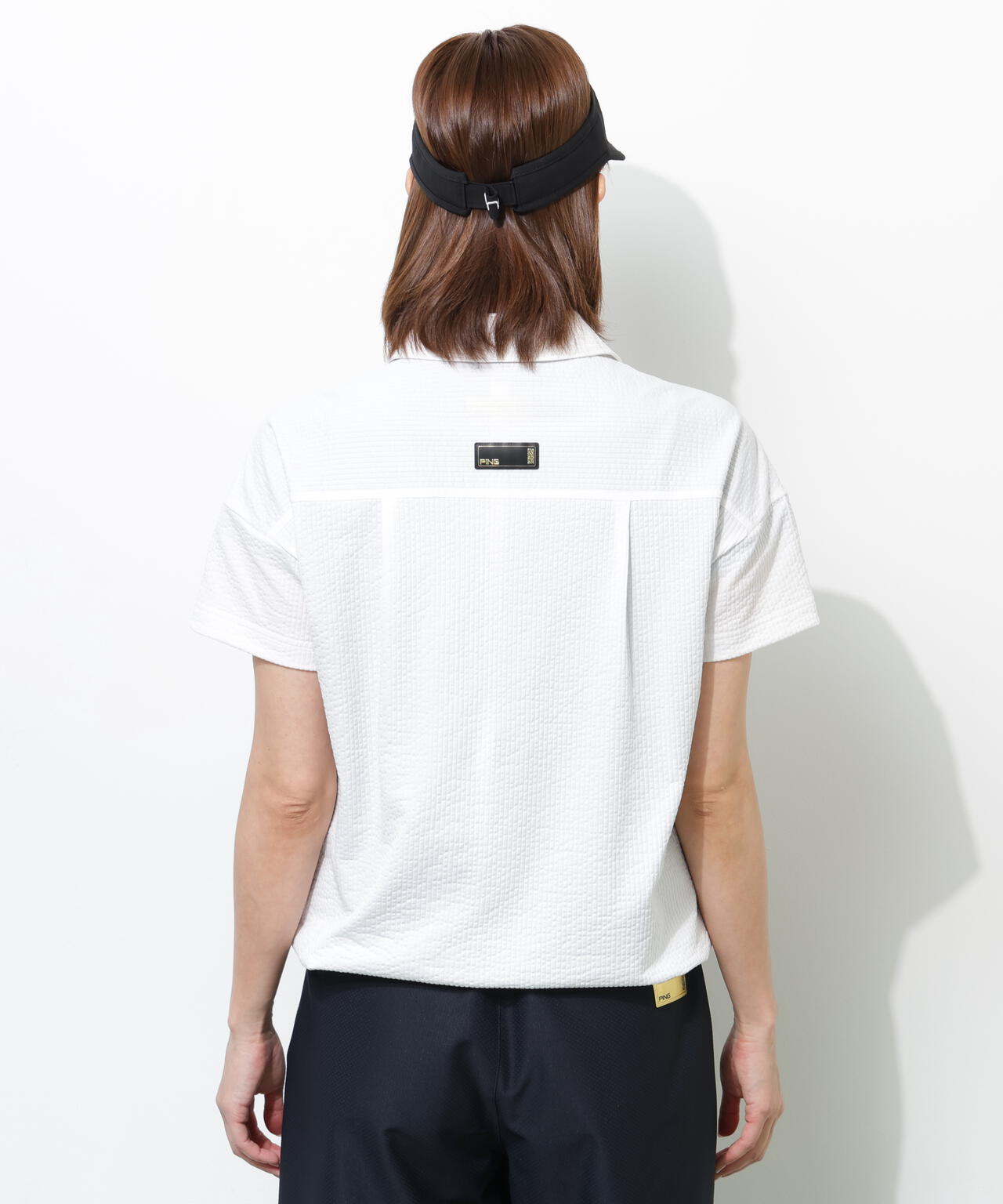 【PING APPAREL】PEサッカー半袖ポロシャツ <GOLD> (LADIES)
