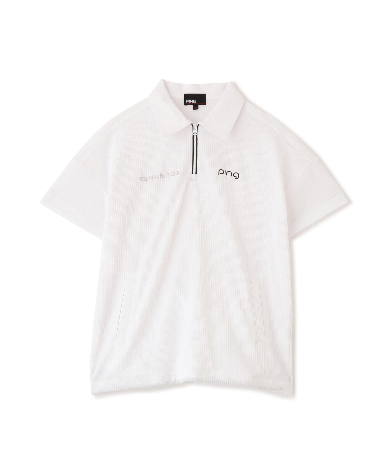 【PING APPAREL】PEサッカー半袖ポロシャツ <GOLD> (LADIES)