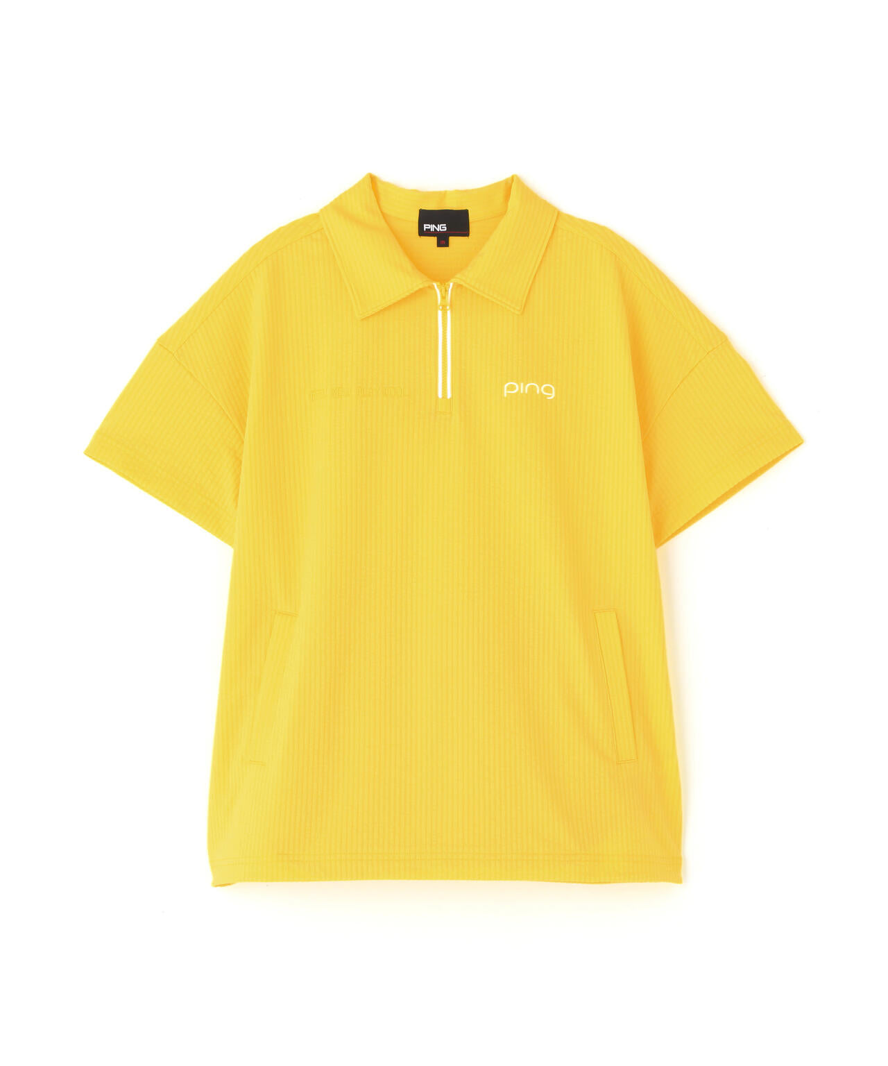 【PING APPAREL】PEサッカー半袖ポロシャツ <GOLD> (LADIES)
