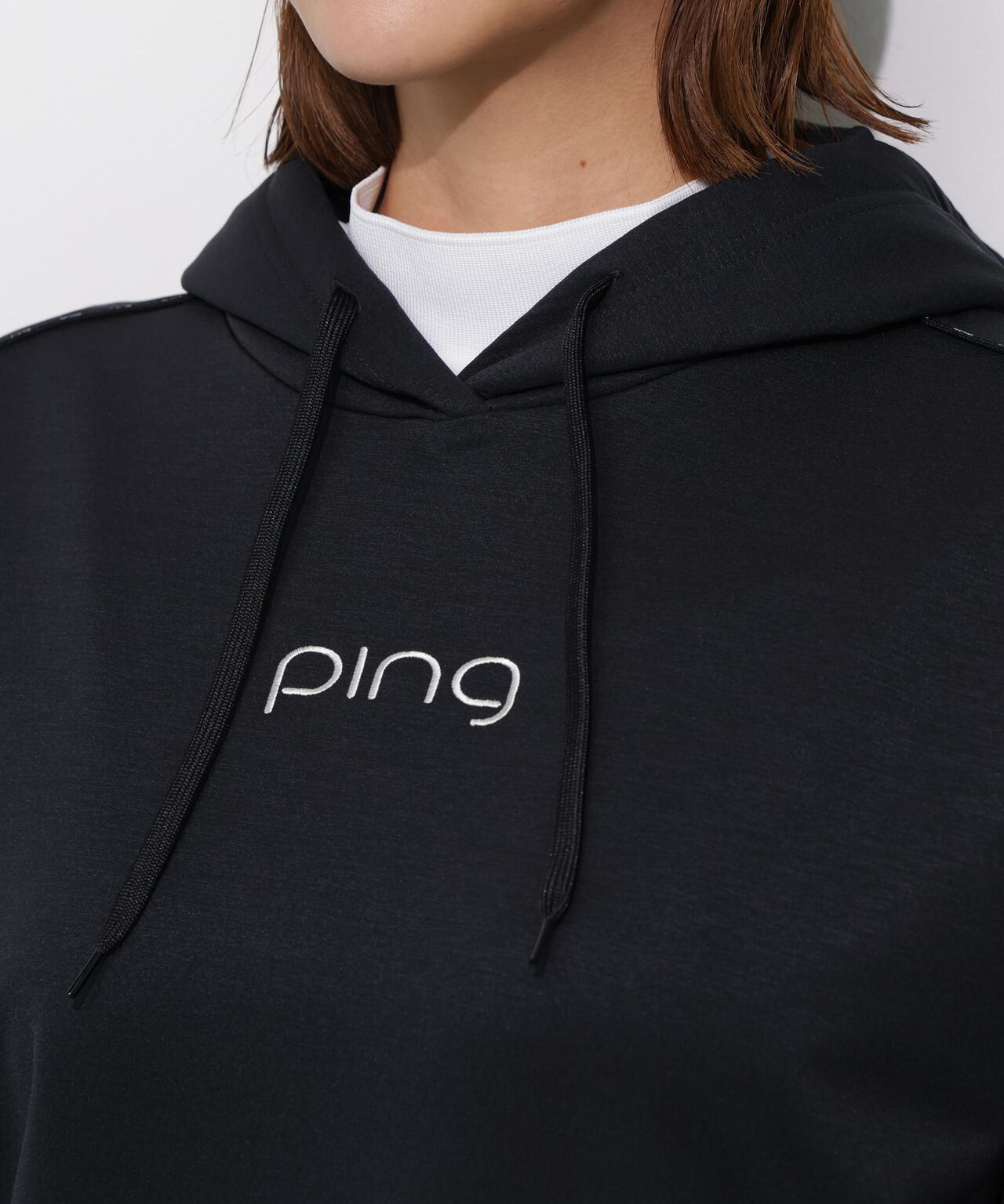 【PING APPAREL】エンボスロゴスウェットフーディプルオーバー <GOLD> (LADIES)