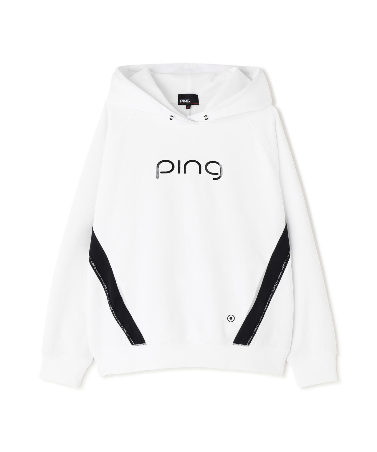 【PING APPAREL】全方向ストレッチ接結裏メッシュ切替ロゴテープスウェットフーディ <PERFORMANCE> (LADIES)