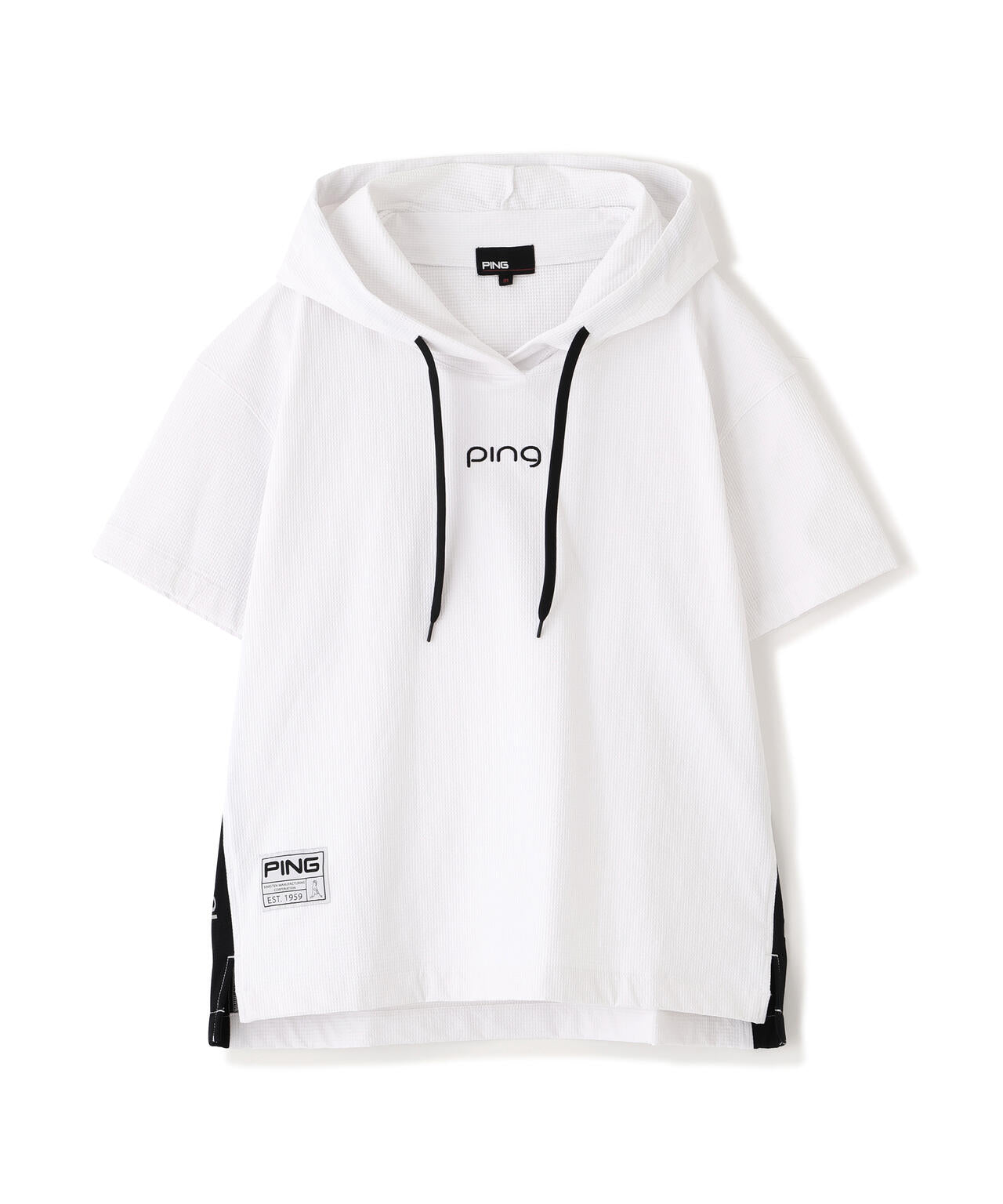 【PING APPAREL】遮熱変形カノコ半袖フーディプルオーバー <GOLD> (LADIES)