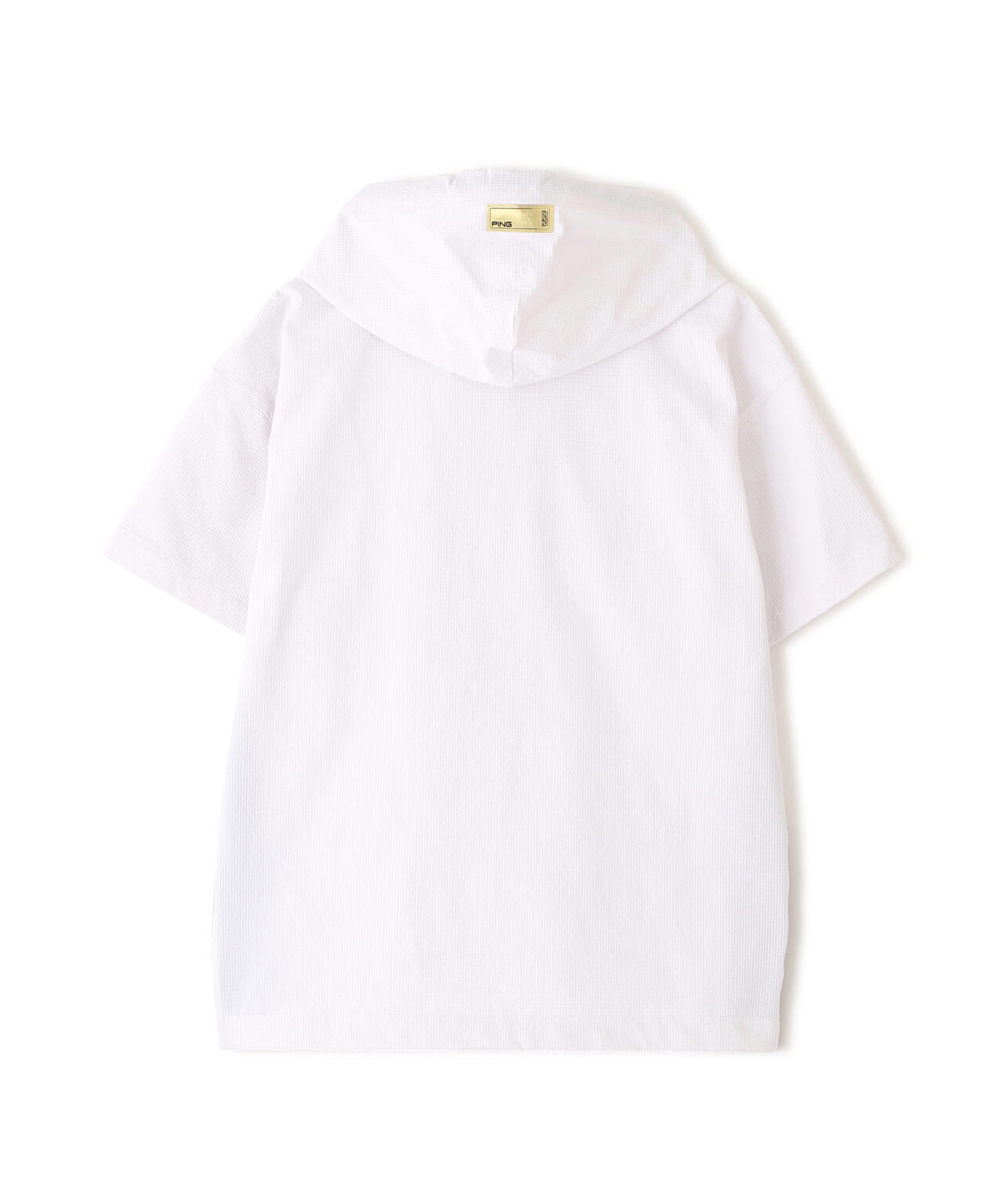 【PING APPAREL】遮熱変形カノコ半袖フーディプルオーバー <GOLD> (LADIES)