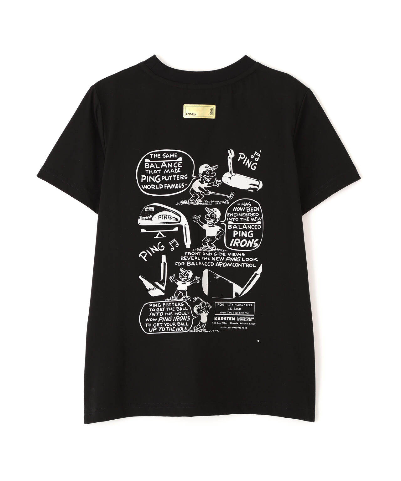 【PING APPAREL】PEカノコTシャツ <GOLD> (LADIES)