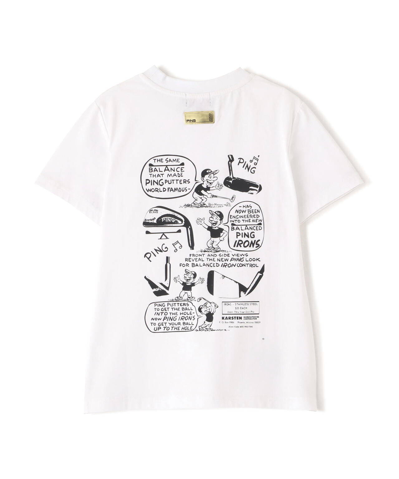 【PING APPAREL】PEカノコTシャツ <GOLD> (LADIES)