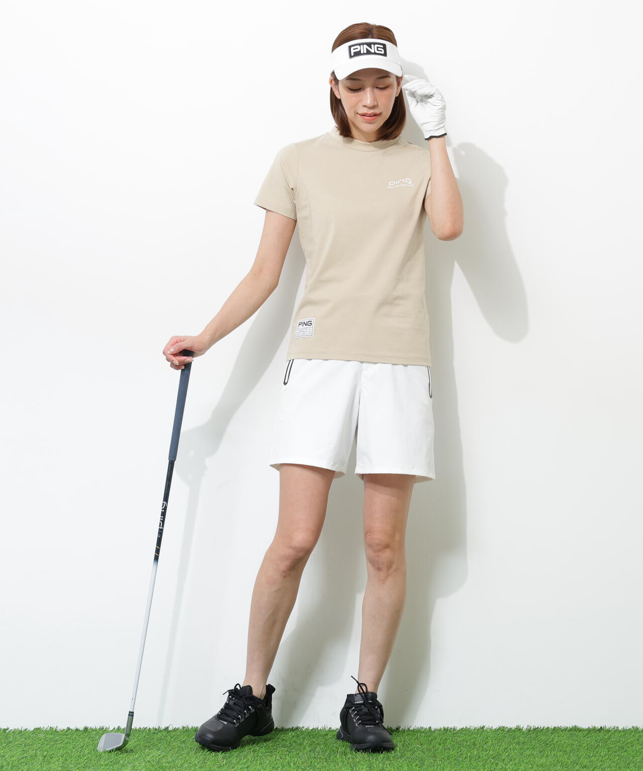 【PING APPAREL】PEカノコTシャツ <GOLD> (LADIES)