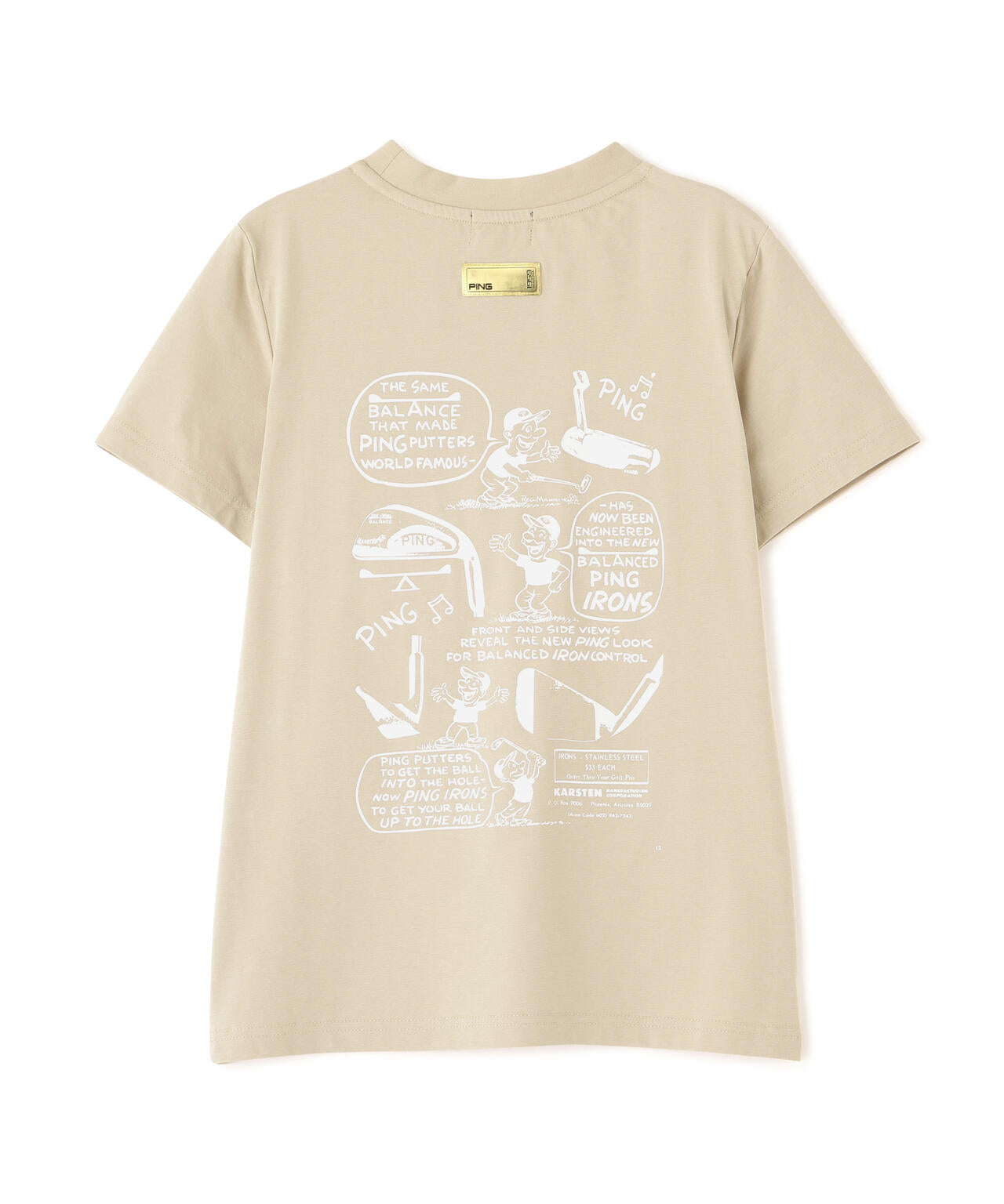 【PING APPAREL】PEカノコTシャツ <GOLD> (LADIES)