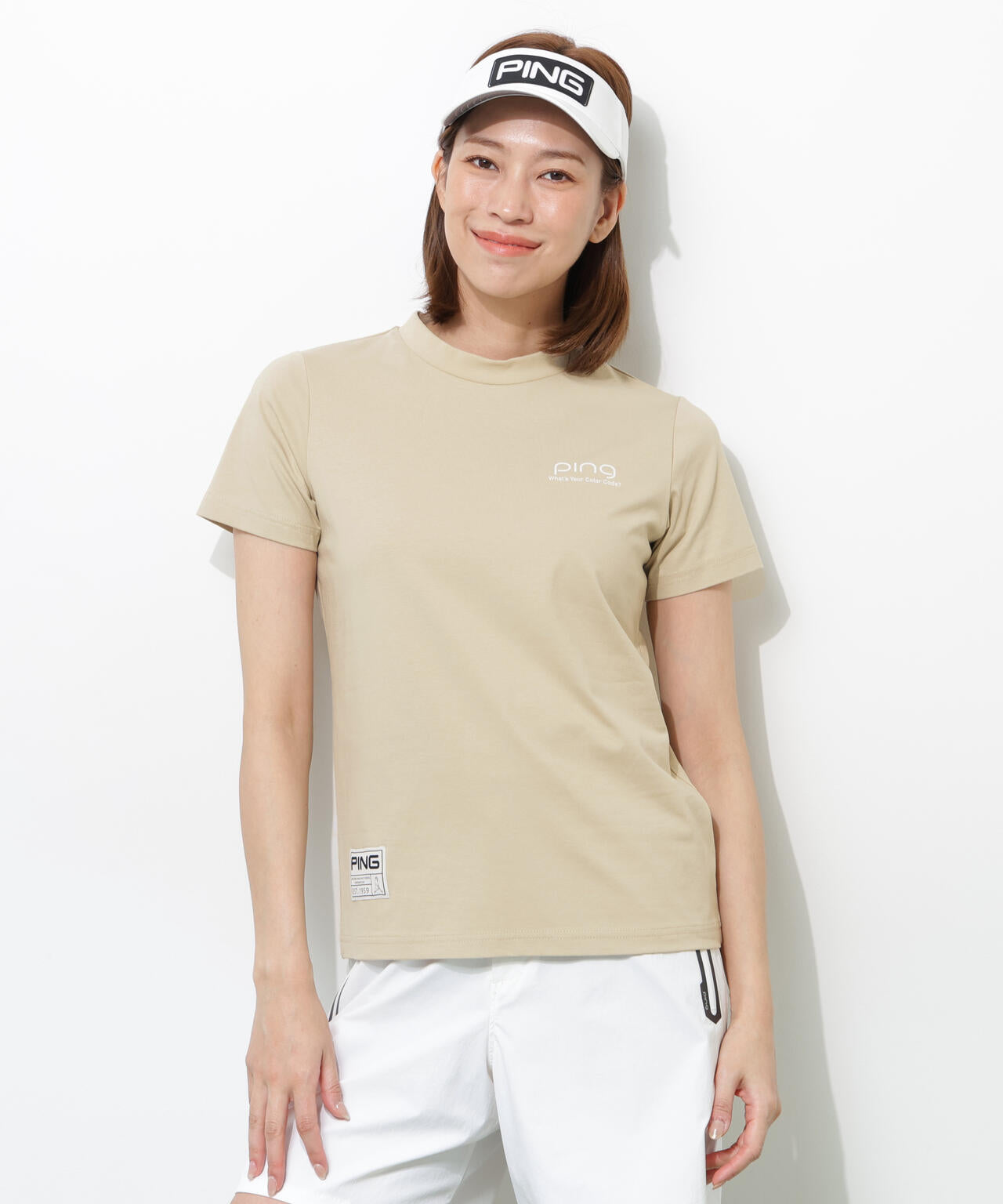 【PING APPAREL】PEカノコTシャツ <GOLD> (LADIES)