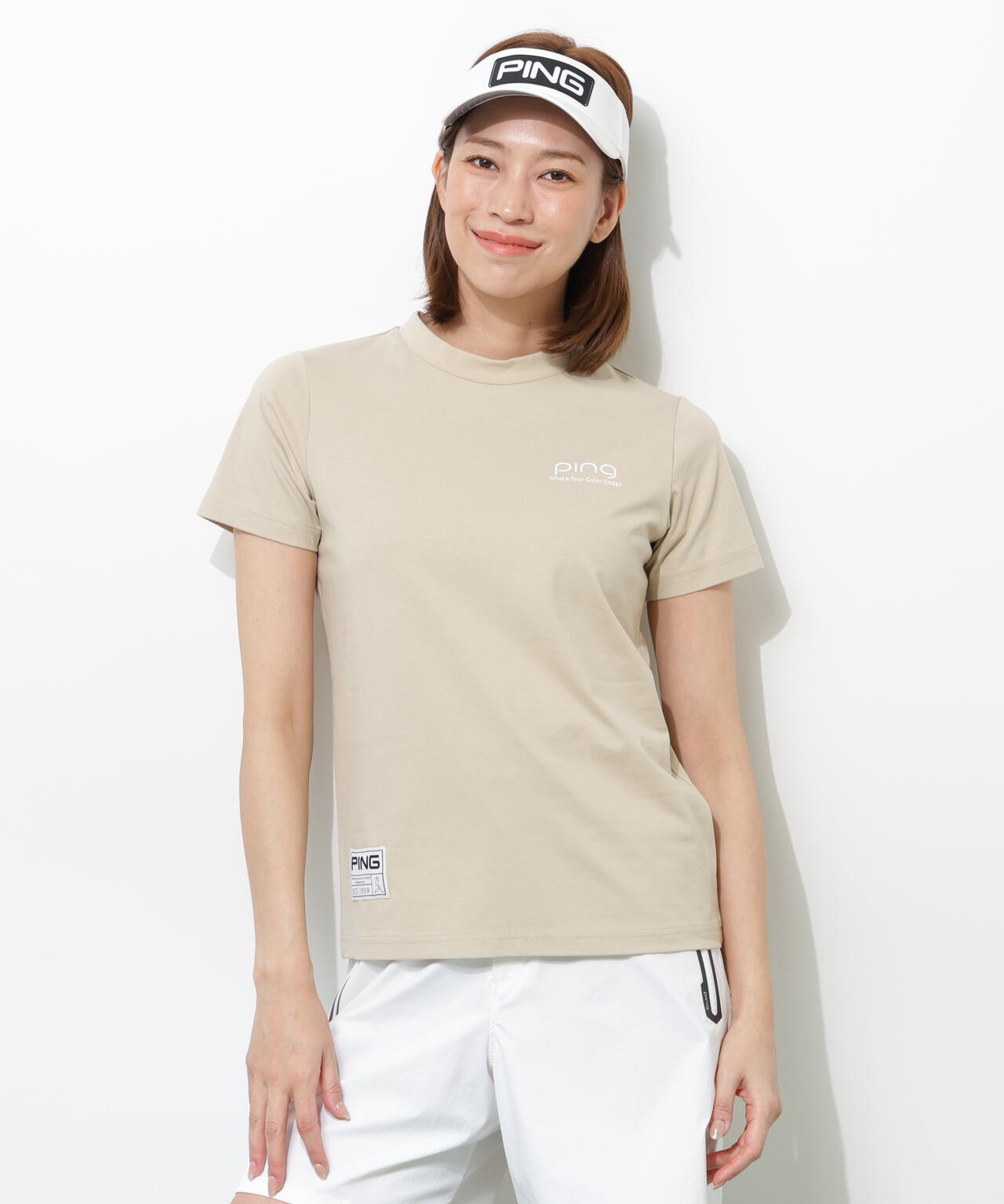 【PING APPAREL】PEカノコTシャツ <GOLD> (LADIES)