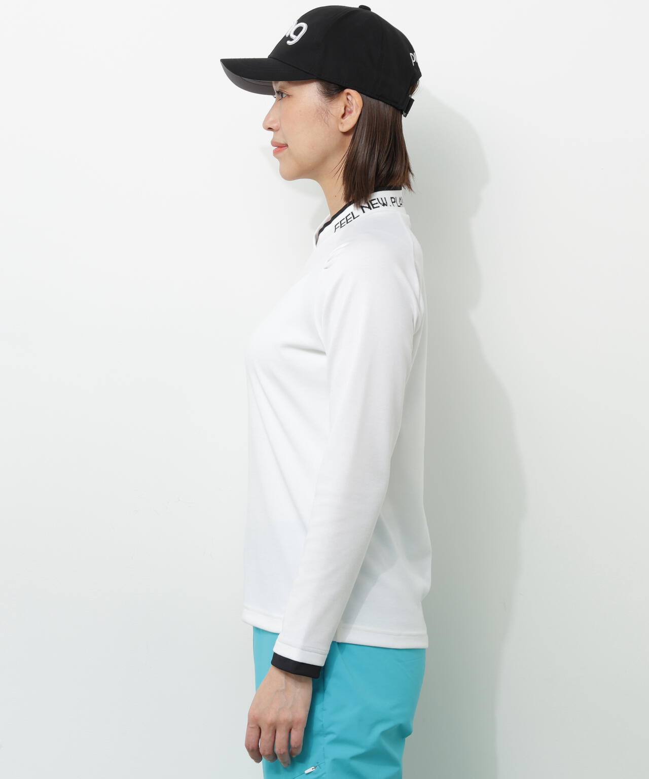 【PING APPAREL】冷感ポンチハイネックシャツ <GOLD> (LADIES)