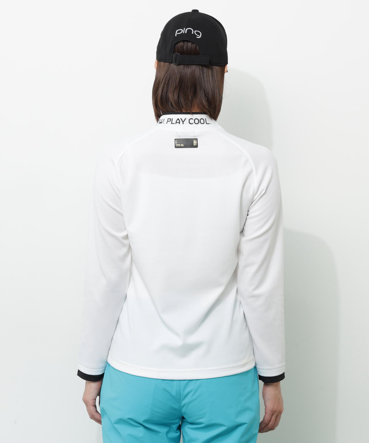 【PING APPAREL】冷感ポンチハイネックシャツ <GOLD> (LADIES)
